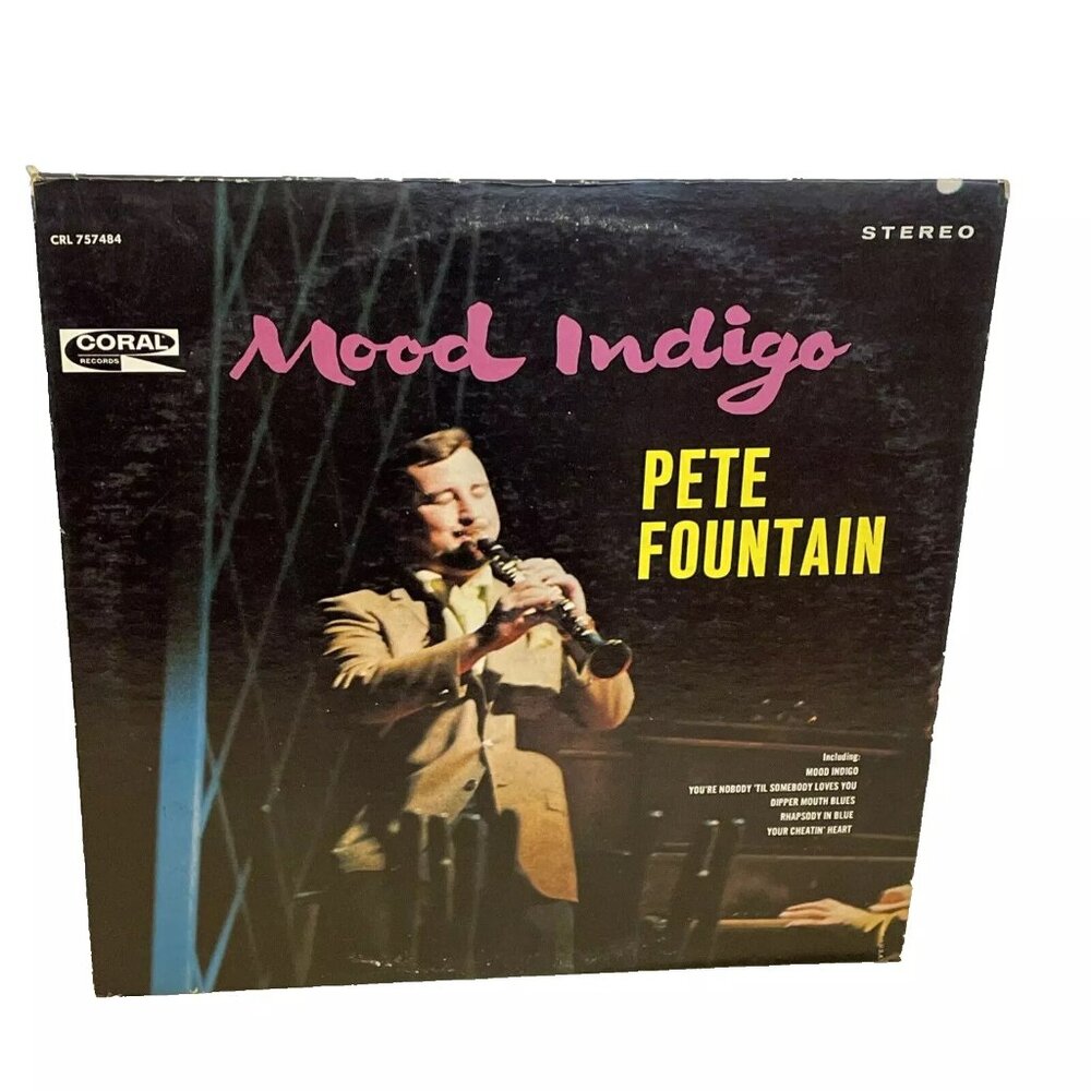 Pete Fountain Mood Indigo (Vinyl, 1966) Coral CRL 757484 Good LP Record Album